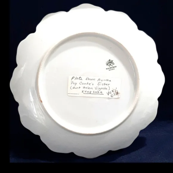 Pair Of Malmaison Bavaria Hand Painted Floral Plates - Picture 2 of 3